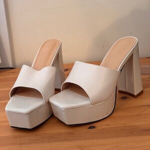 White heels size 38
